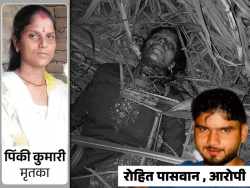 बच्चों ने कहा- बाबा, खेत में लड़की चिल्ला रही है; मौके पर पहुंचे लोगों के सामने पत्नी के गले पर चाकू से किया हमला