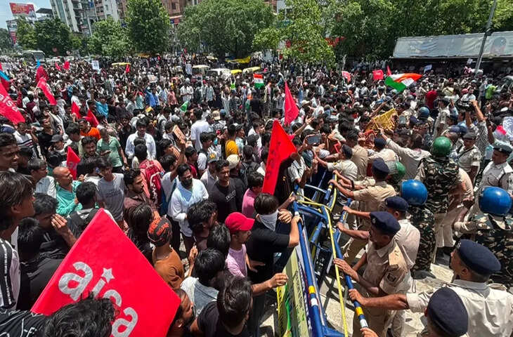 पटना प्रोटेस्ट में हंगामा के बाद पुलिस सख्त, 500 लोगों के खिलाफ मामला दर्ज, हिरासत में लिए गए 40 प्रदर्शनकारी