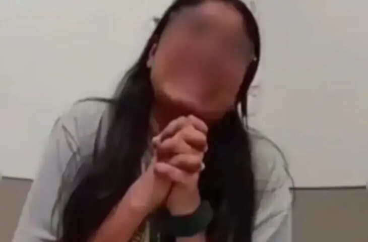 अमेरिकी पुलिस के सामने गिड़गिड़ाते हुए फूट-फूटकर रोने लगी भारतीय महिला,लोग बोले-देश की इज्जत मिट्टी में मिलाई