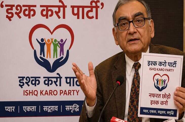 कॉकरोच कंट्रोवर्सी के बाद आया नया ट्विस्ट, देश में लॉन्च हुई &lsquo;इश्क करो पार्टी&rsquo;, पूर्व जज ने की बड़ी घोषणा