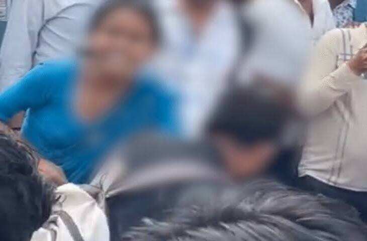 जयपुर में &lsquo;पति-पत्नी और वो&rsquo; का हाई-वोल्टेज ड्रामा: वीडियो में देंखे बीच सड़क भिड़ंत, टोंक रोड पर मचा हंगामा
