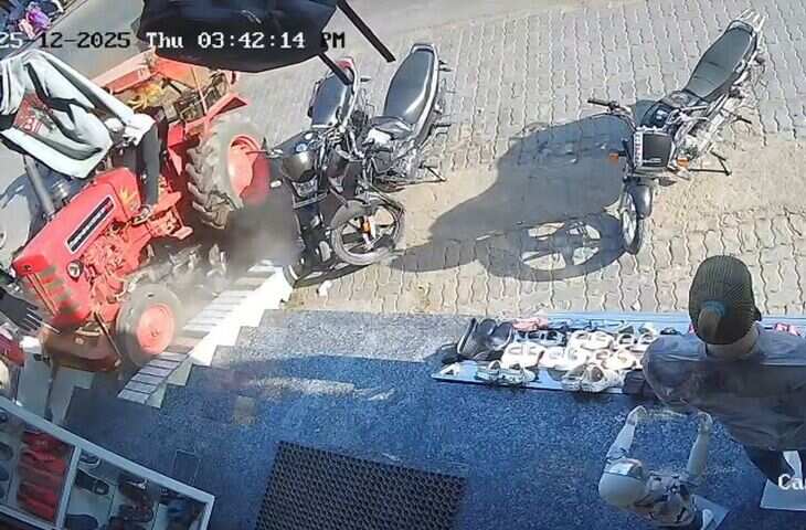 बांसवाड़ा में 15 मिनट तक मौत बनकर दौड़ा ट्रैक्टर