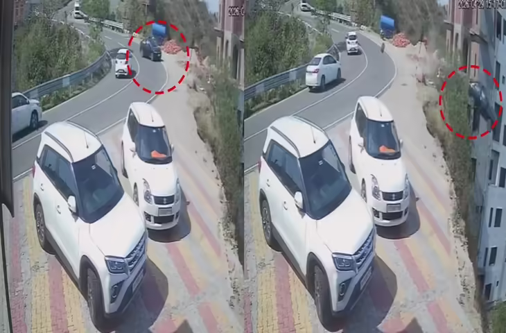 Viral Video: पहाड़ों पर स्पीड का खेल पड़ा भारी! Himachal Pradesh में मोड़ पर काली कार ने लगाई मौत की छलांग