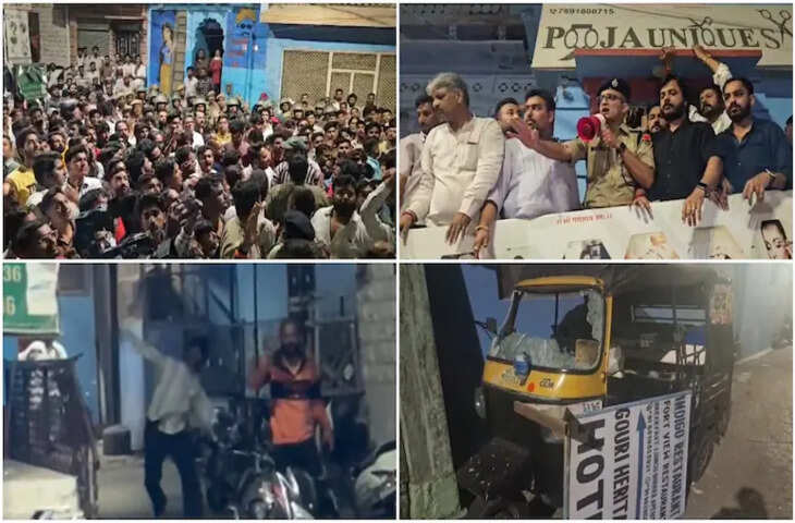 गणगौर सवारी के दौरान मकराना मोहल्ले में बवाल, पथराव और तोड़फोड़ से माहौल तनावपूर्ण