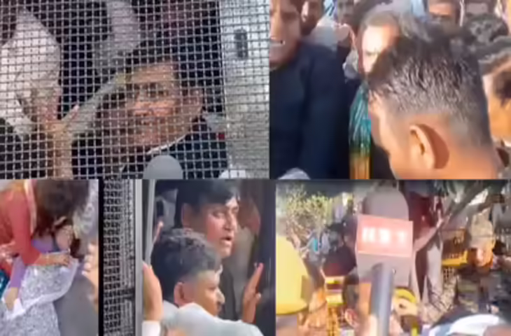 जयपुर में कांग्रेस प्रदर्शन के दौरान पुलिस-कार्यकर्ता में तीखी झड़प, वीडियो में देखें डोटासरा और जूली कई नेता हुए अरेस्ट