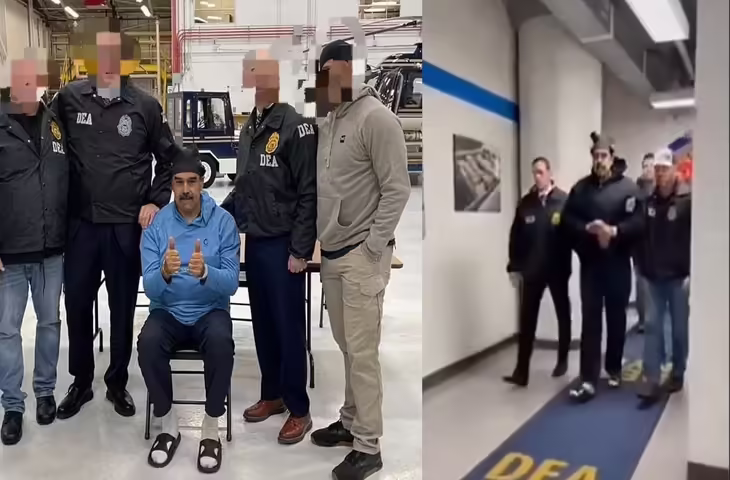 अमेरिका में हिरासत में निकोलस मादुरो, हिरासत केंद्र ले जाते समय बोले पांच शब्द; सोशल मीडिया पर वीडियो वायरल