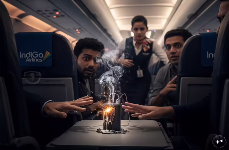 उड़ान के बीच IndiGo विमान में पावर बैंक फटने से हड़कंप कई लोग घायल, कहीं आप भी तो नहीं कर रहे ये बड़ी लापरवाही