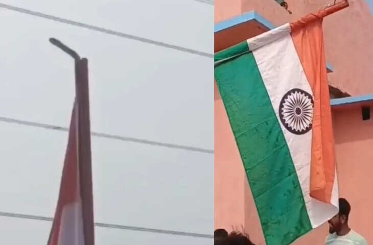 झंडा फहराने के बाद पाइप से निकल आया जहरीला सांप, लोगों ने पीटकर मार डाला, Video हुआ वायरल