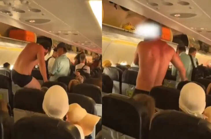 फ्लाइट में यात्री ने उतारे कपड़े, हंगामा बढ़ा और हुई इमरजेंसी लैंडिंग, वीडियो वायरल