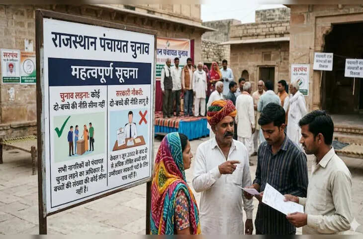 राजस्थान सरकार ने 2-बच्चे की शर्त खत्म की, पंचायत और नगर निकाय चुनावों में बदलाव