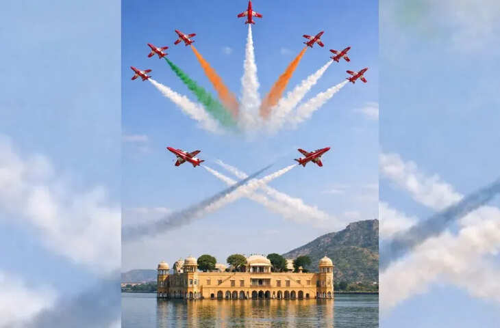 जयपुर में वायुसेना का सूर्यकिरण एरोबेटिक शो: यातायात व्यवस्था और ऑनलाइन पंजीकरण की जानकारी