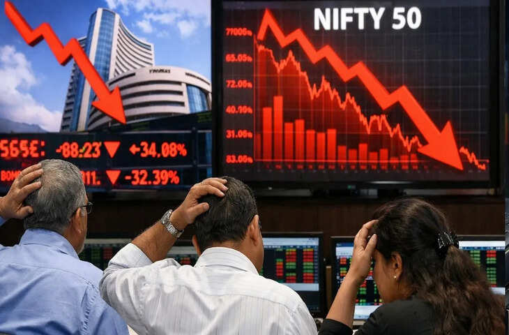 शेयर बाज़ार में गिरावट: 15,003 करोड़ रुपये डूबे! आज निफ्टी और सेंसेक्स क्यों गिर रहे हैं?