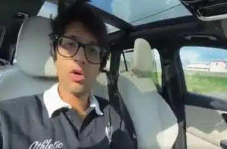 सौरव जोशी ने रिकॉर्ड किया कार का VIDEO, ड्राइवर को भनक लगी तो मौके से हुआ फरार