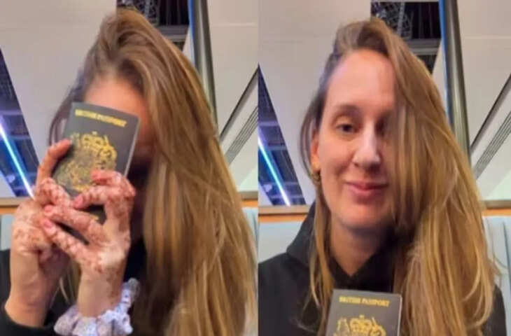 दो बार रिजेक्ट होने के बाद ब्रिटिश महिला को मिला भारत का Visa, खुशी से ऐसे झूमी कि Viral हो गया Video, देखें रिएक्शन