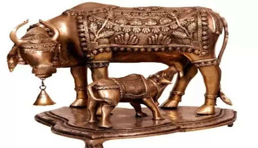 vastu tips kamdhenu cow statue benefits cow and calf statue at home vastu