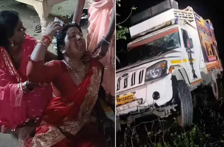 शादी में शामिल होने आये दुल्हे के दो बहनोई की दर्दनाक मौत, डीजे वाहन ने कुचला