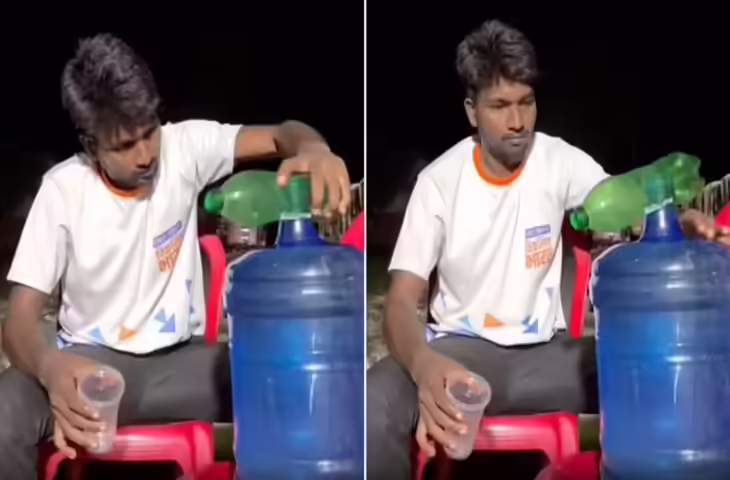 सलामी के लिए तोप और तलवार कहां है? 20 लीटर वाली बोतल से बंदे ने ऐसे निकाला पानी, वीडियो को मिल गए 2 करोड़ व्यूज