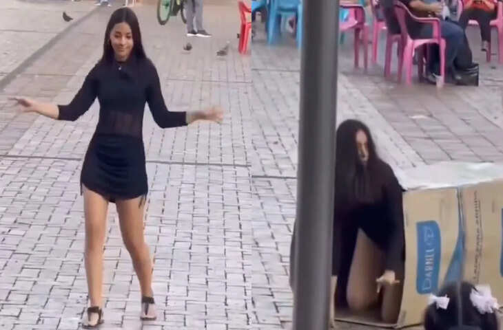 सोशल मीडिया पर वायरल हुआ खतरनाक VIDEO, रील बनाते वक्त लड़की के पास से निकली बस