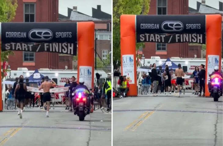 फिनिश लाइन से पहले जीत का जश्न बना हार की वजह! 2 सेकंड में बदला पूरा खेल, वायरल हुआ वीडियो