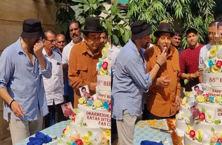 पिता के 88वीं केक कटंग पर नम हो गई ग़दर स्टार Sunny Deol की आँखें, बेटे को देख Dharmendra ने किया ये काम 