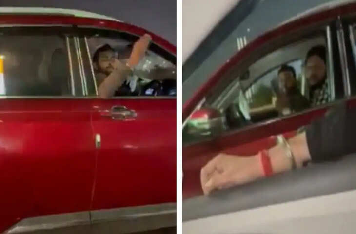 Noida के पर्थला पुल पर कार सवार युवकों ने महिलाओं के साथ किए अश्लील इशारे