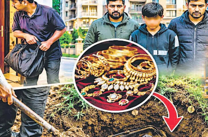 दिल्ली के मॉल रोड अपार्टमेंट में चोरी का खुलासा, 300 CCTV कैमरों से आरोपियों तक पहुंची पुलिस; गहने जमीन में दबाए