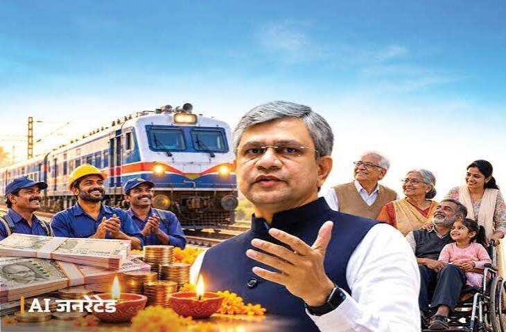 दिवाली से पहले रेलवे के 11.40 लाख कर्मचारियों को 78 दिन का बोनस, वीडियो में जाने सरकार खर्च करेगी ₹2009 करोड़