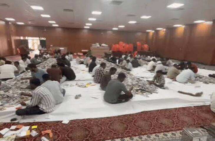 सांवलिया सेठ मंदिर के भंडार से निकले 21.40 करोड़ रुपए, वीडियो में जाने तीसरे राउंड में हुई 6.10 करोड़ की गिनती