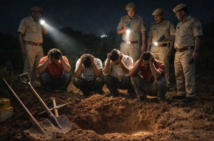 सपने में सोना दिखा, खुदाई करने पहुंचे लोग गिरफ्तार, नाथद्वारा में अजीबोगरीब मामला