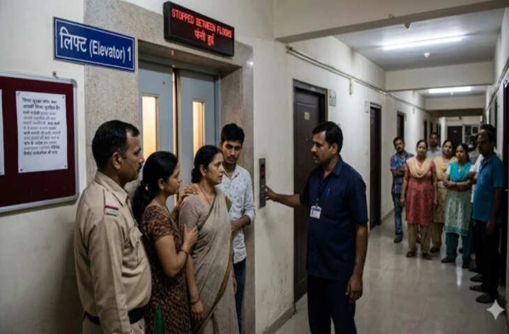 रायपुर में लिफ्ट फेल: IAS अधिकारी की पत्नी फंसीं, सुरक्षा व्यवस्था पर उठे सवाल