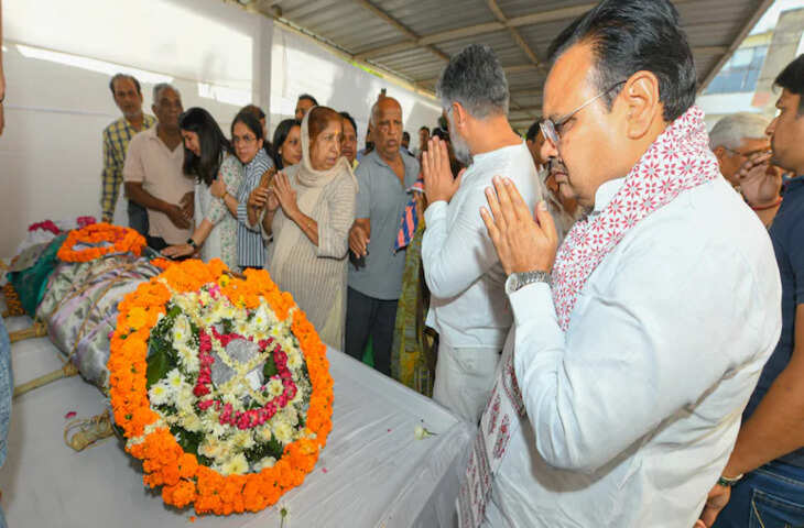 "खून के एक-एक कतरे का ह&zwj;िसाब होगा", नीरज उधवानी की अंत&zwj;िम व&zwj;िदाई में पहुंचे सीएम भजनलाल का बड़ा बयान