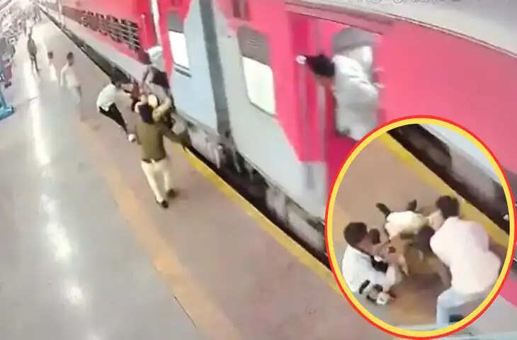 सोशल मीडिया पर वायरल: बुजुर्ग ट्रेन के नीचे से बाल-बाल बचा, महिला कांस्टेबल बनी नायक
