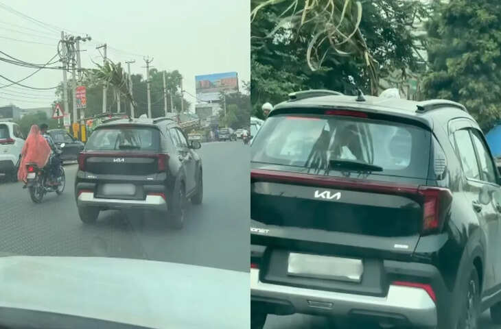 कार के सनरूफ का इससे बेहतर इस्तेमाल कोई क्या ही करेगा, आप भी देखिए वायरल Video