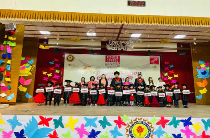 Bhopal रेडरोज स्कूल में "पंख, उड़ान" थीम पर प्री-प्राथमिक ग्रेजुएशन डे