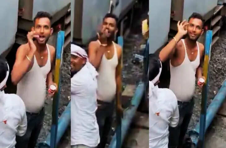 चलती ट्रेन में युवती के साथ शर्मनाक हरकत! अश्लील इशारे करते शख्स का VIDEO वायरल, लोगों ने की सख्त कार्रवाई की मांग​​​​​​​