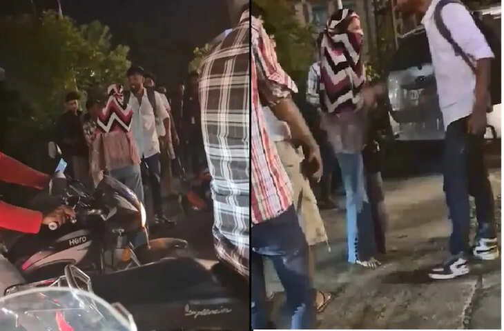 सड़क के बीच युवक-युवती का हाईवोल्टेज ड्रामा, VIDEO हुआ वायरल
