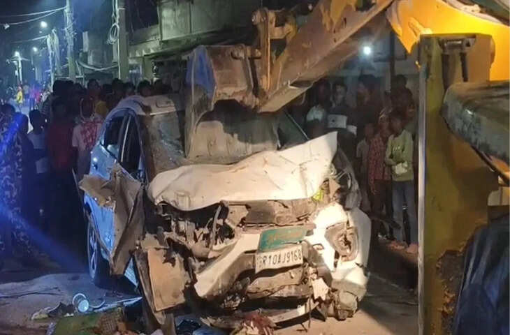 भागलपुर में तेज रफ्तार कार अनियंत्रित, एक की मौत और कई घायल