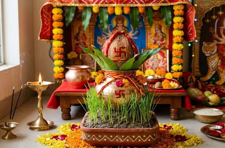 शारदीय नवरात्रि कलश स्थापना टाइम: 11 अक्टूबर को ये है घटस्थापना के प्रात:काल और अभिजित मुहूर्त