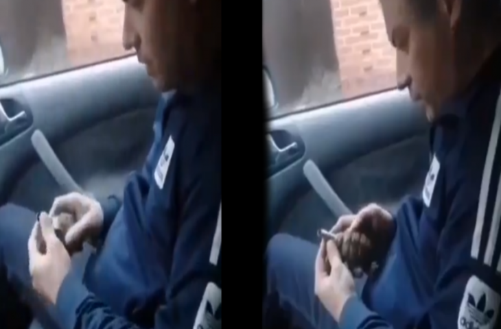 कार में बैठ हैंड ग्रेनेड के साथ वीडियो बना रहा था युवक, तभी निकल गई पिन, देखिए फिर क्या हुआ