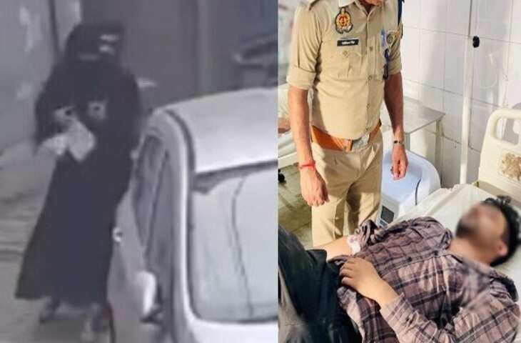 मुरादाबाद में बुर्का पहनी महिला से छेड़खानी का आरोपी नौशाद पुलिस एनकाउंटर में घायल, फुटेज में देंखे पैर में लगी गोली