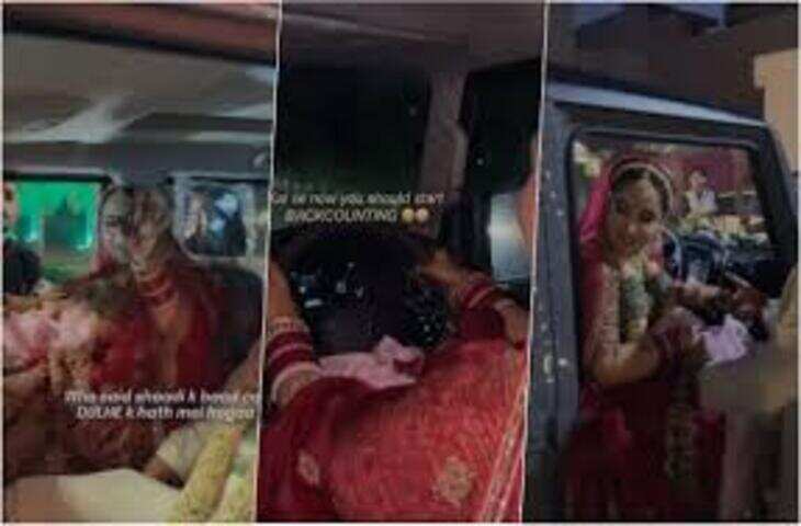 न शरमाई, न घबराई, ठाठ से थार चलाकर ससुराल पहुंची दुल्हनिया, दूल्हे ने जोड़े हाथ