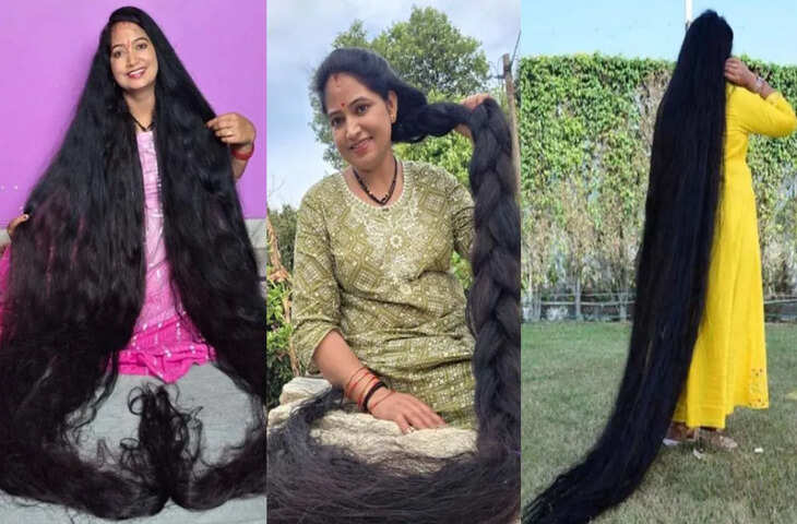 उत्तराखंड की महिला ने 8 फीट 10 इंच लंबे बालों से बनाया रिकॉर्ड, सोशल मीडिया पर वायरल हुई तस्वीर
