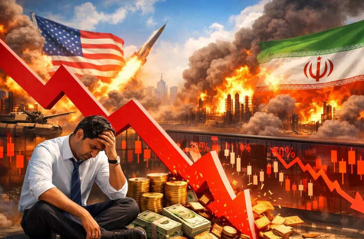 US-ईरान जंग से बिगड़ा बाजार का मूड: शेयर बाजार में बिकवाली का दौर, रुपये की बिगड़ी चाल