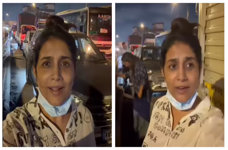 हाईवे पर 5 घंटे जाम में फंसीं अभिनेत्री सोनाली कुलकर्णी, वीडियो शेयर कर जताई परेशानी