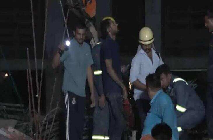 गांधीनगर में निर्माणाधीन मॉल का स्लैब गिरा, फुटेज में देंखे 15 मजदूर घायल; 100 टन से ज्यादा मलबा हटाने का काम जारी