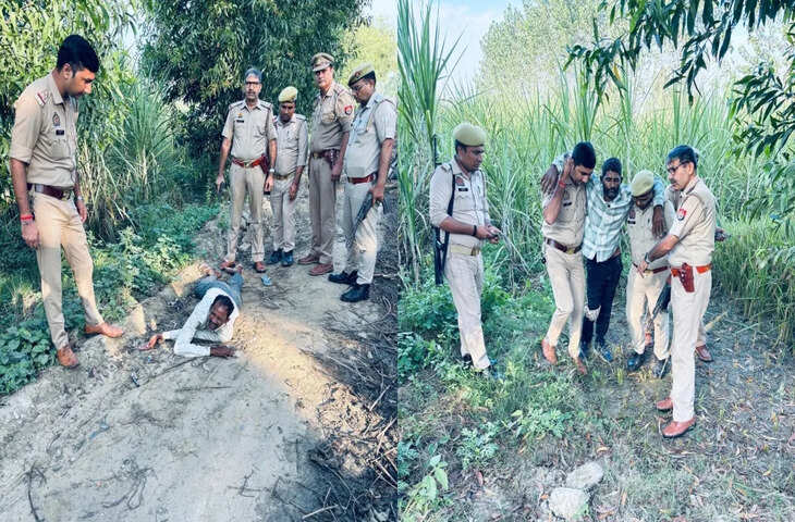 पुलिस ने हाफ एनकाउंटर में इदरीस और इकबाल को गिरफ्तार, बरामद हुए हथियार