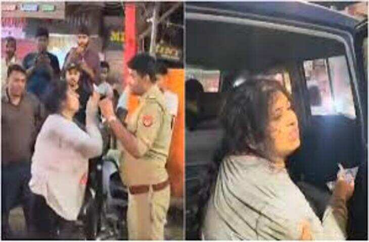 विकास नगर में नशे में धुत युवती का हाई वोल्टेज ड्रामा, उतारे कपड़े