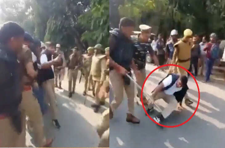 वाराणसी में मनरेगा बचाओ आंदोलन पर &lsquo;संग्राम&rsquo;, पुलिस ने छात्रों पर किया लाठीचार्ज, NSUI अध्यक्ष वरुण चौधरी गिरफ्तार