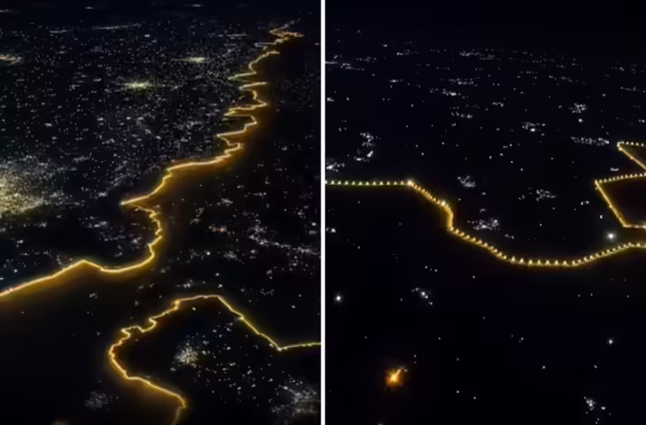 भारत-पाकिस्तान बॉर्डर रात में कैसा दिखता है? जब फ्लाइट के पायलट के कहने पर लोगों ने खोली 'खिड़की' तो दंग रह गए