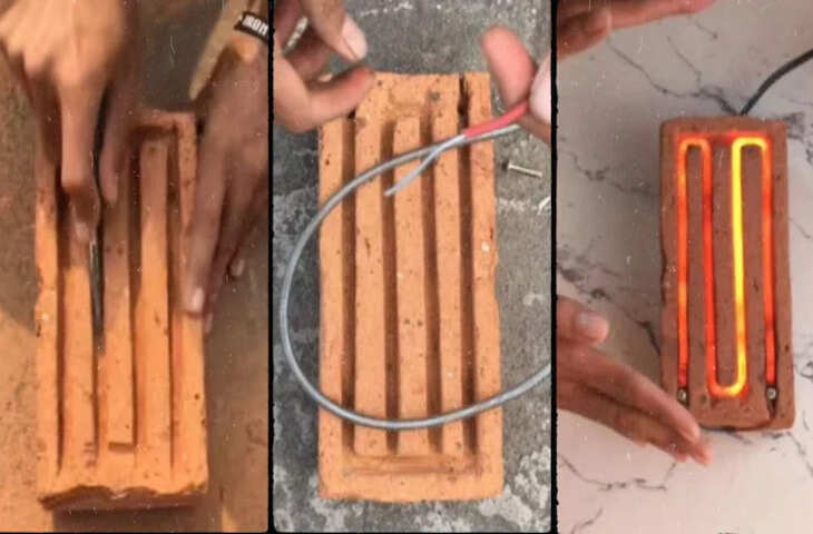 बंदे ने ईंट से बना डाला सस्ता रूम हीटर, देसी जुगाड़ देख लोग बोले- मिल गया सर्दियों का सस्ता सुंदर इलाज